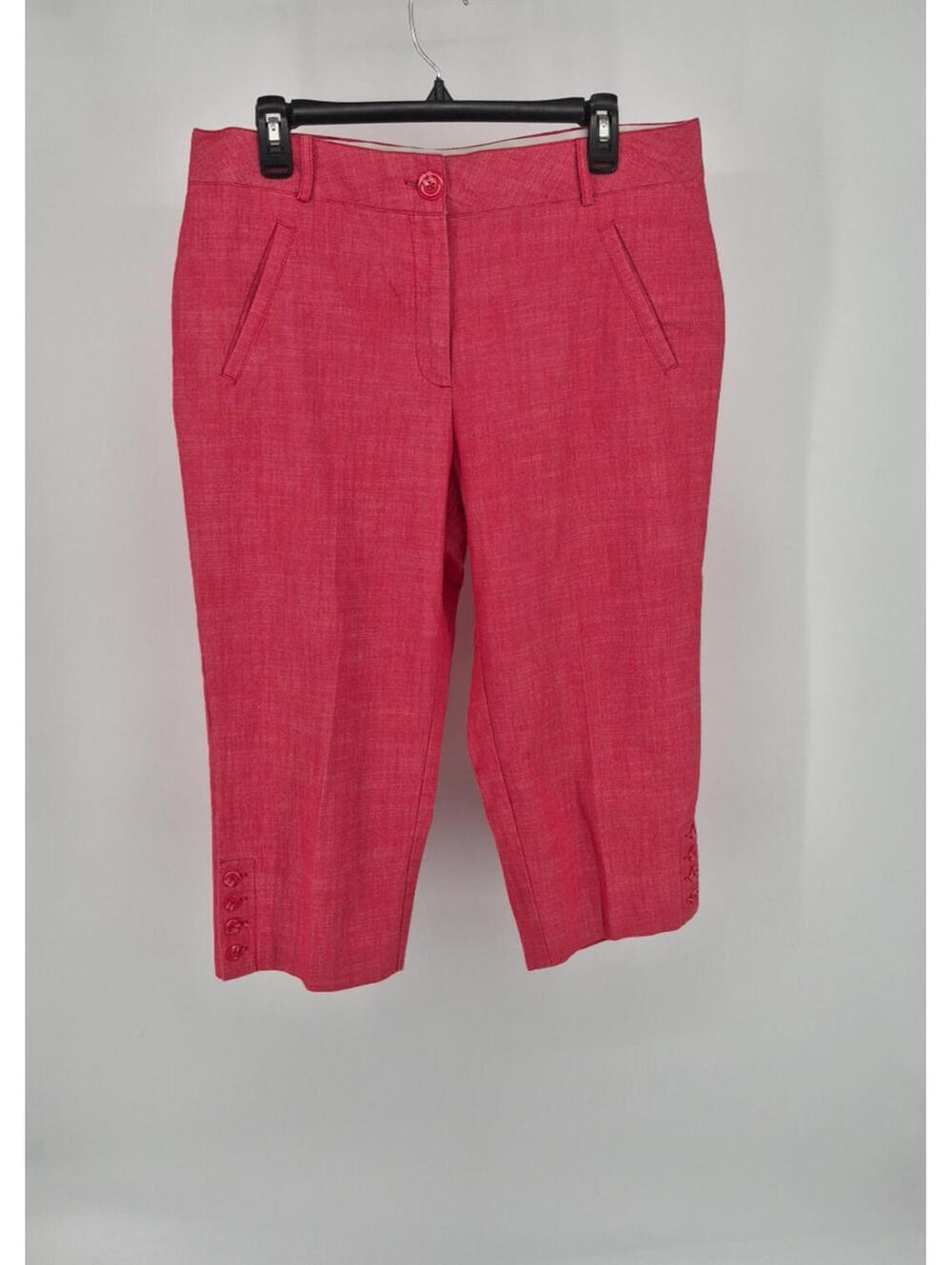 Counterparts Mid Rise Red Capris Women's Size 14